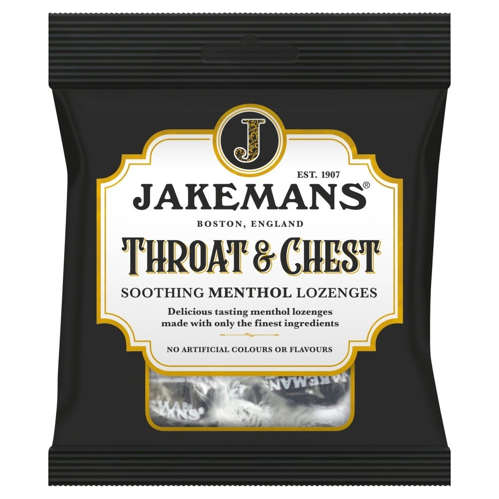 JAKEMANS ORIGINAL COUGH LOZENGE BAGS 73G X 12