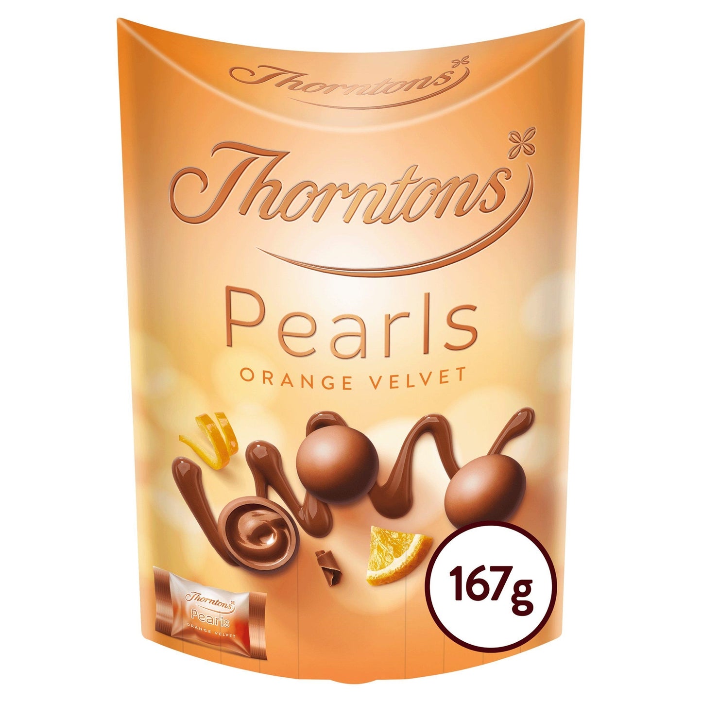 THORNTONS PEARLS ORANGE VELVET 167g x 4