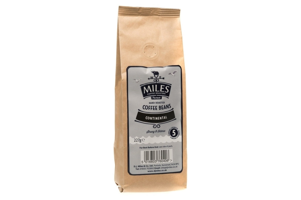 MILES CONTINENTAL COFFEE BEANS 227G X 12