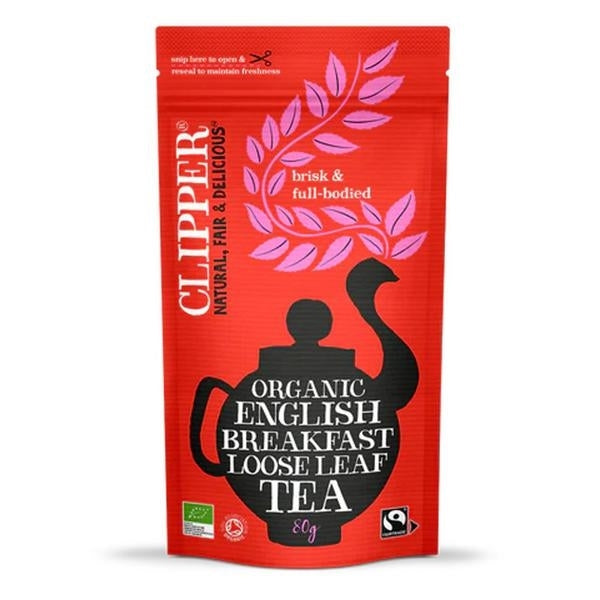 CLIPPER ENGLISH BREAKFAST LOOSE LEAF TEA 80g x 6