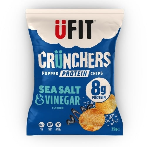 UFIT HIGH PROTEIN CRUNCHERS SALT & VINEGAR 35g x18