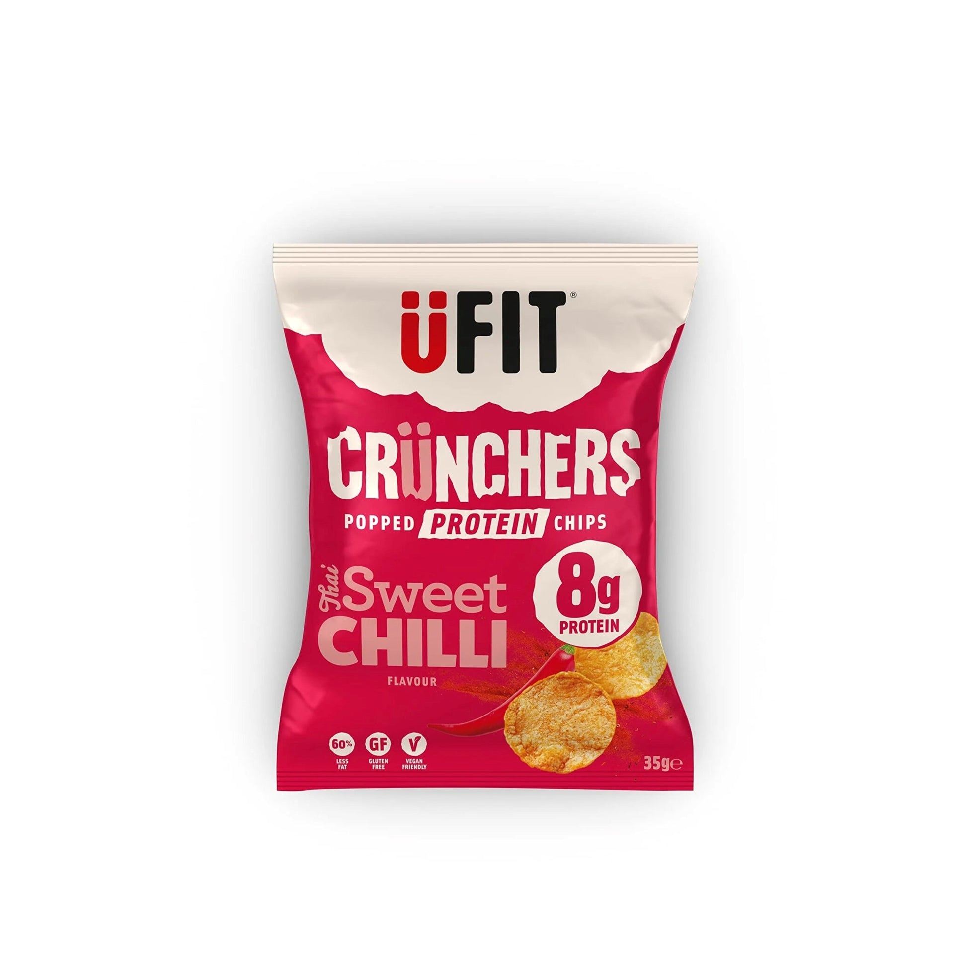 UFIT HIGH PROTEIN CRUNCHERS SWEET CHILLI 35g x18