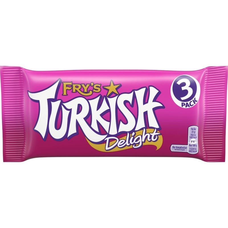 FRYS TURKISH DELIGHT  153g 3PK x 24