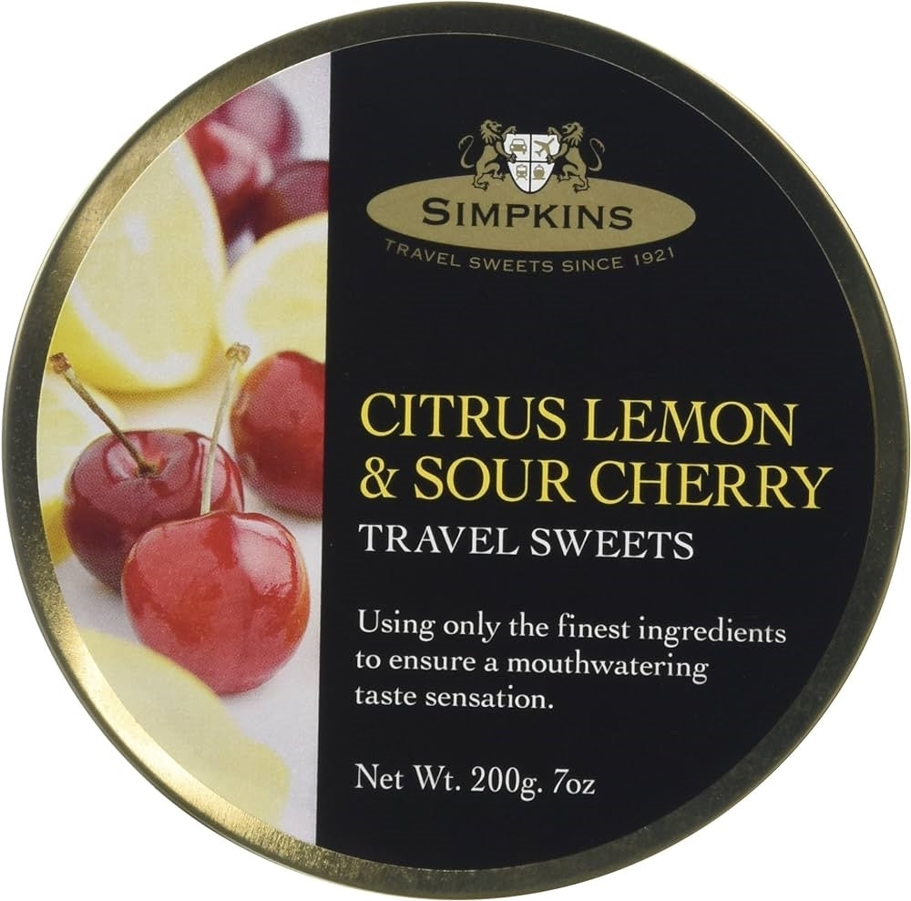 SIMPKINS CITRUS LEMON & CHERRY TINS 200G X 6