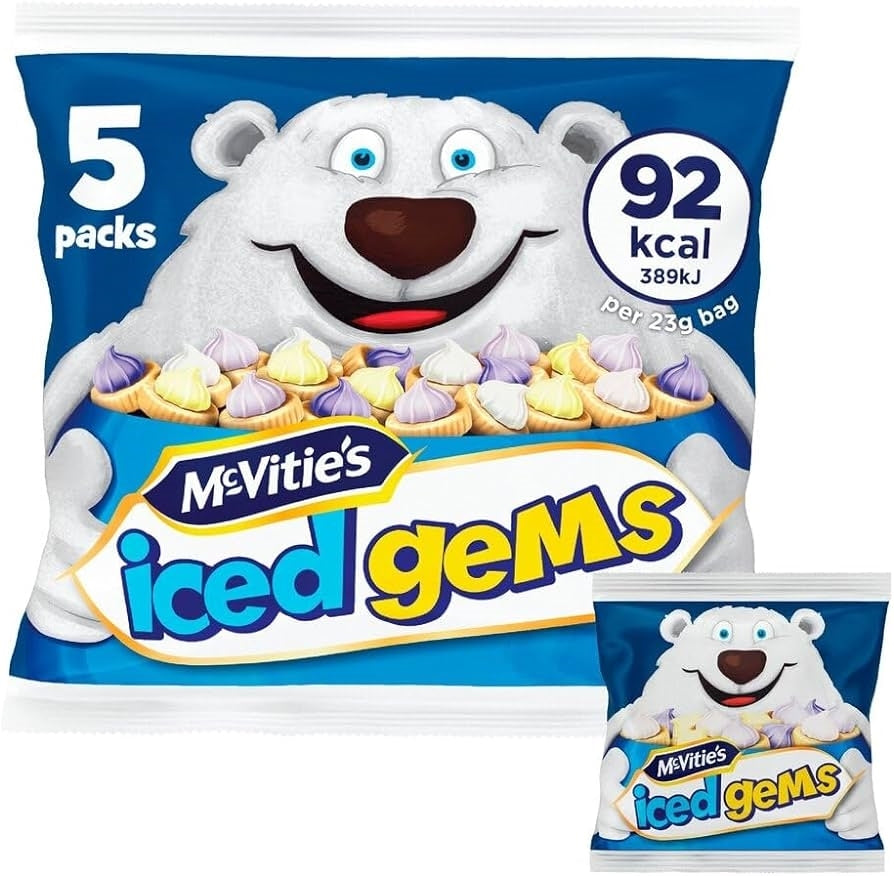 MCVITIES  ICED GEMS 23G 5PK X 7