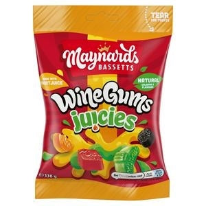 MAYNARDS BASSETTS WINE GUM JUICIES 130g X 10