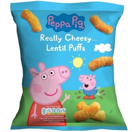 PEPPA PIG CHEESY LENTIL PUFF 18G X 50