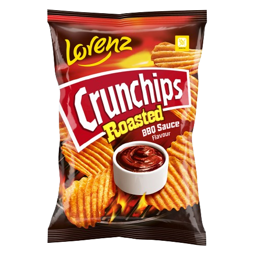 CRUNCHIPS ROASTED BBQ SAUCE 120G X 10