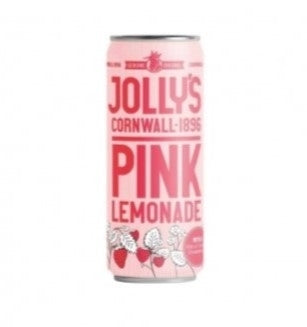 JOLLYS CORNISH PINK LEMONADE CAN 250ML X 24