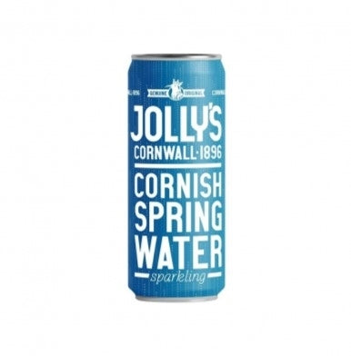 JOLLYS CORNISH SPARKLING WATER CAN 330ML X 24