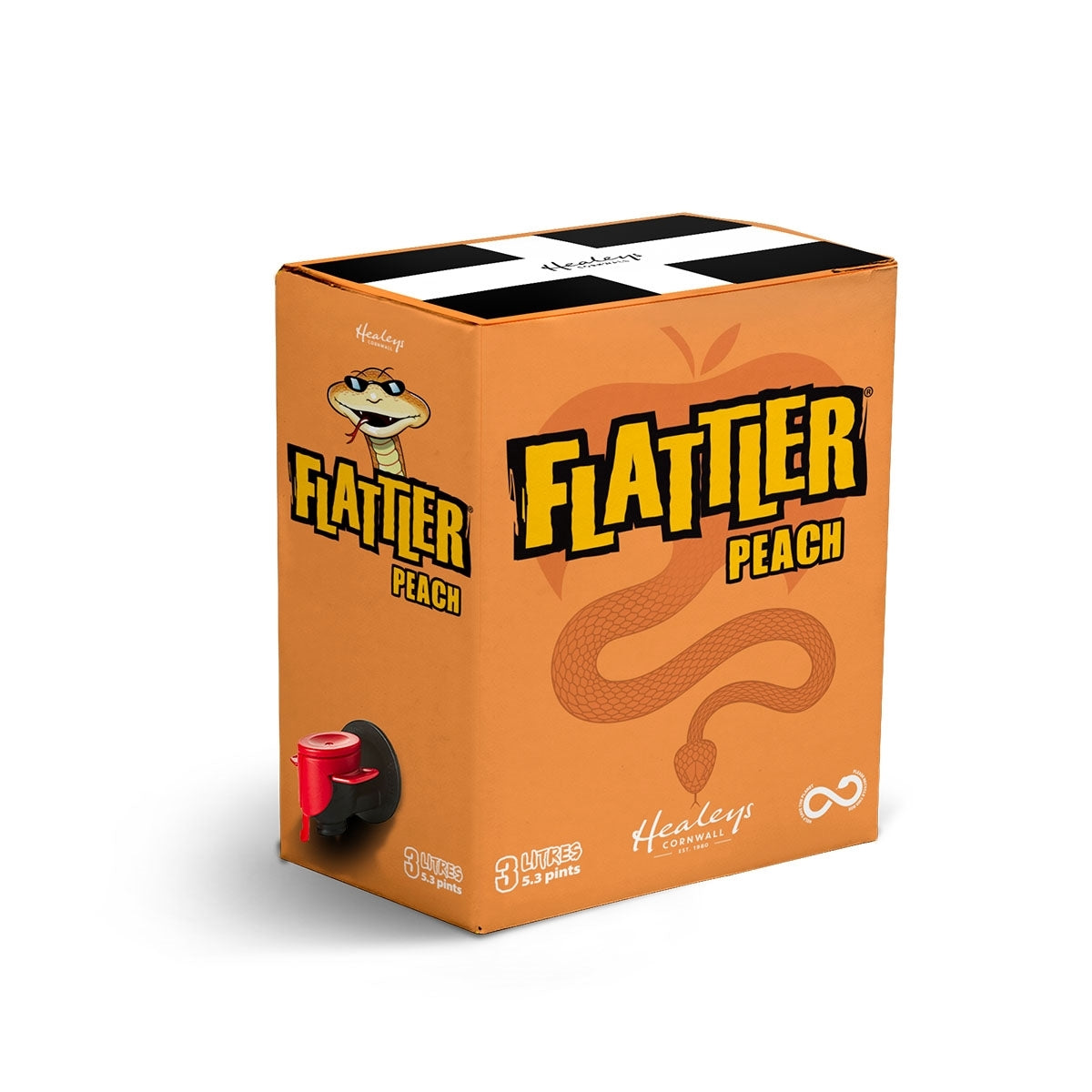 HEALEYS RATTLER FLATTLER PEACH 3LTR X 1