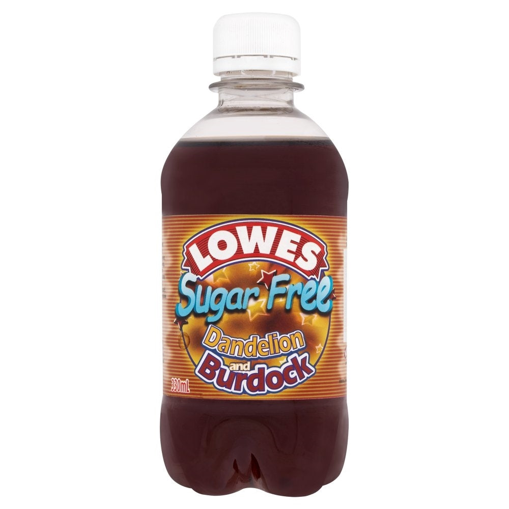 LOWES SUGAR FREE DANDELION & BURDOCK 330ML X 12