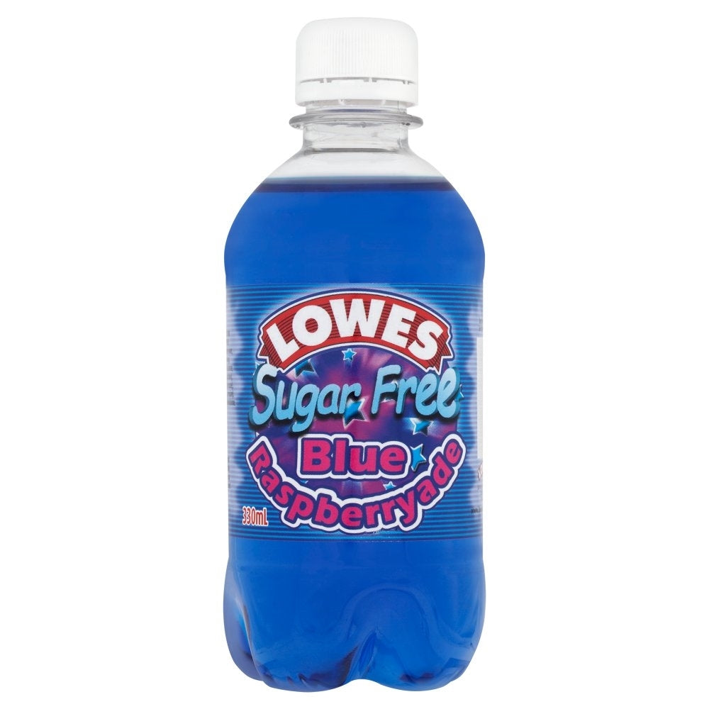 LOWES SUGAR FREE BLUE RASPBERRY 330ML X 12