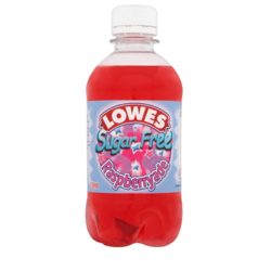 LOWES SUGAR FREE RASPBERRYADE 330ML X 12