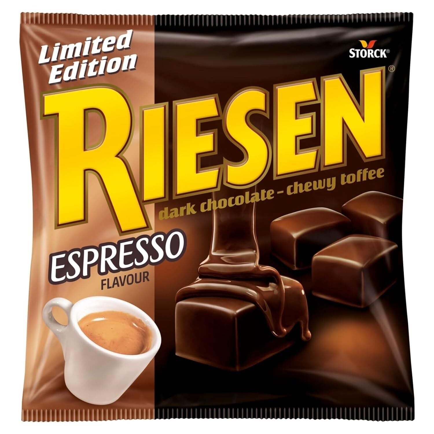 RIESEN DARK CHOC ESPRESSO TOFFEE 135G X 15
