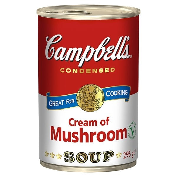 CAMPBELLS CONDENSED CREAM OF MUSHROOM SOUP 295Gx12