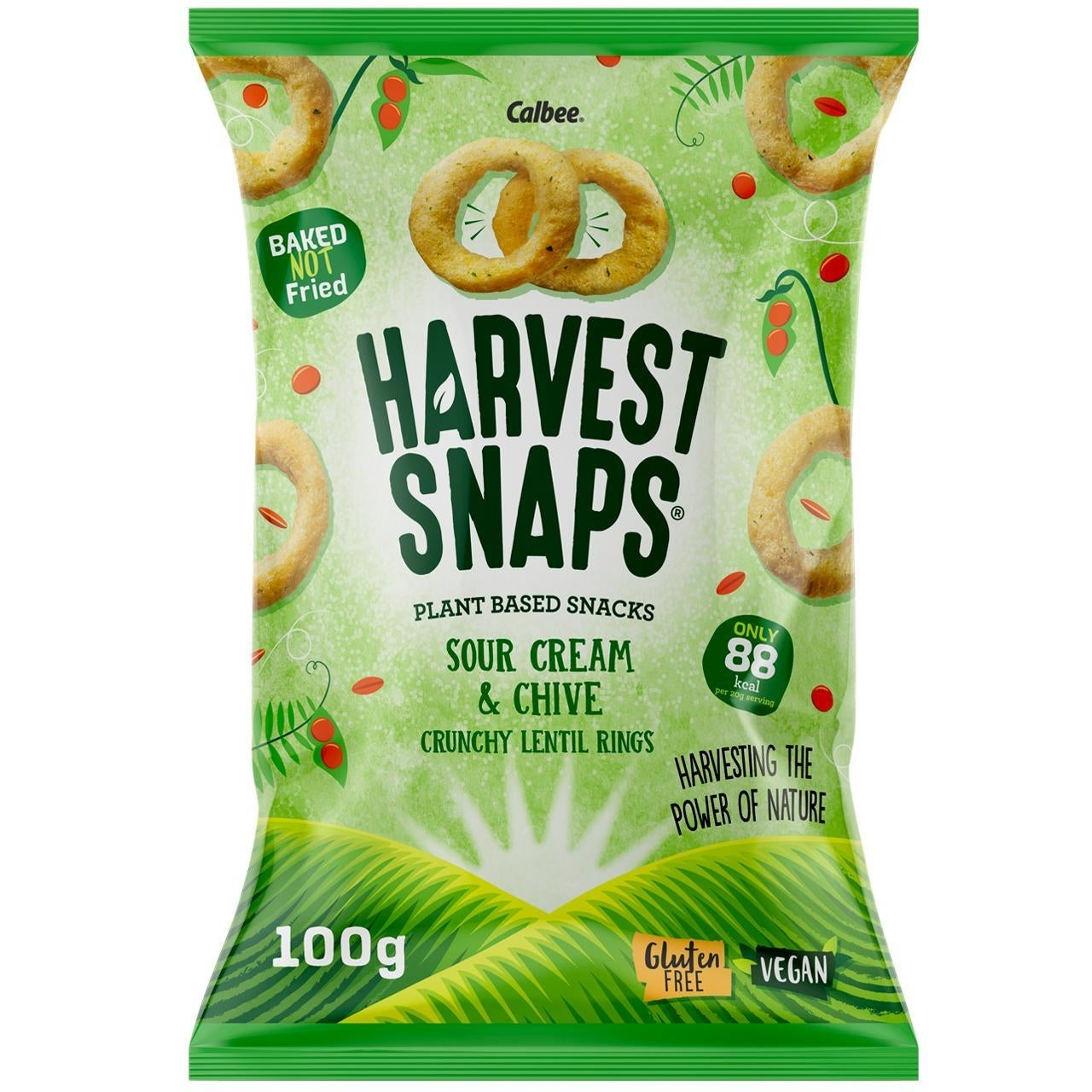 HARVEST SNAPS SOUR CREAM & CHIVE RINGS 21g x 24