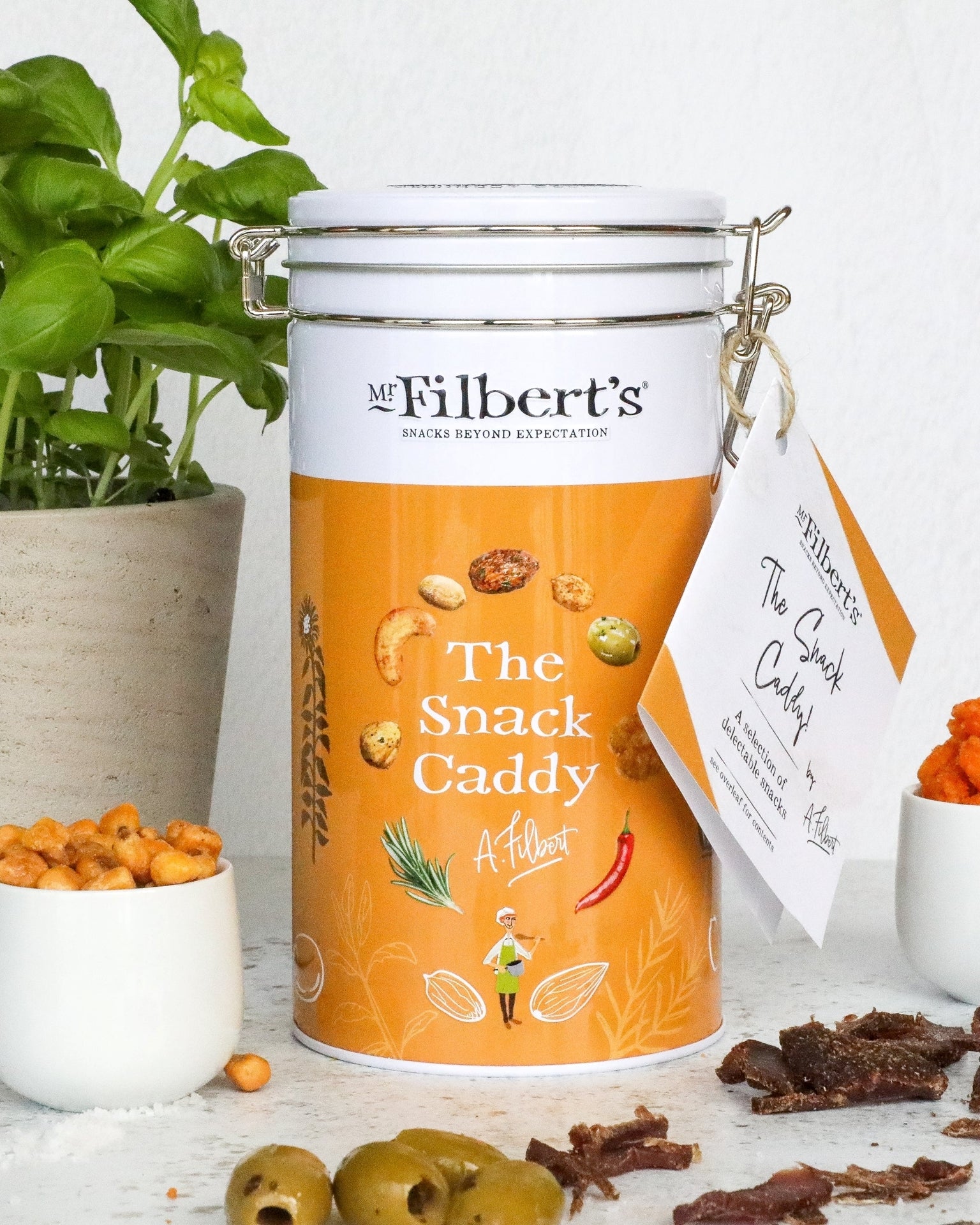 FILBERTS SNACK CADDY NON-NUT TIN (SMALL) X 6