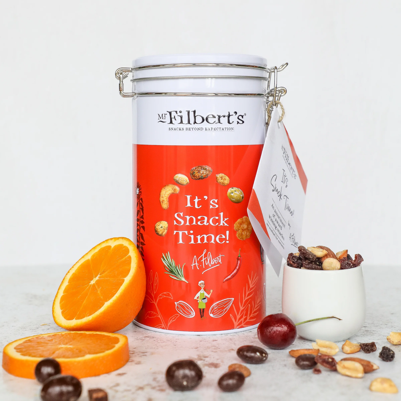 FILBERTS IT'S SNACK TIME NUT TIN (LARGE) X 6