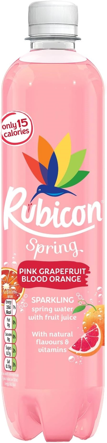 RUBICON SPRING PINK GRAPEFRUIT & BL OR  500ML X 12