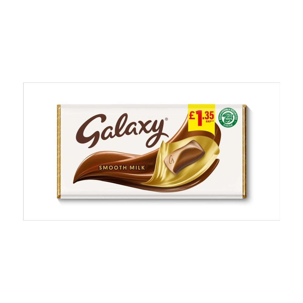 PM £1.35 GALAXY MILK LARGE 100G X 24