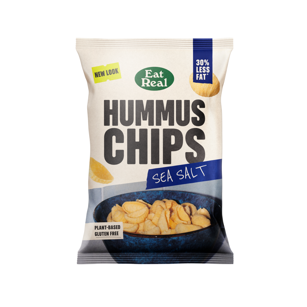 EAT REAL HUMMUS CHIPS SEA SALT 110g x 10