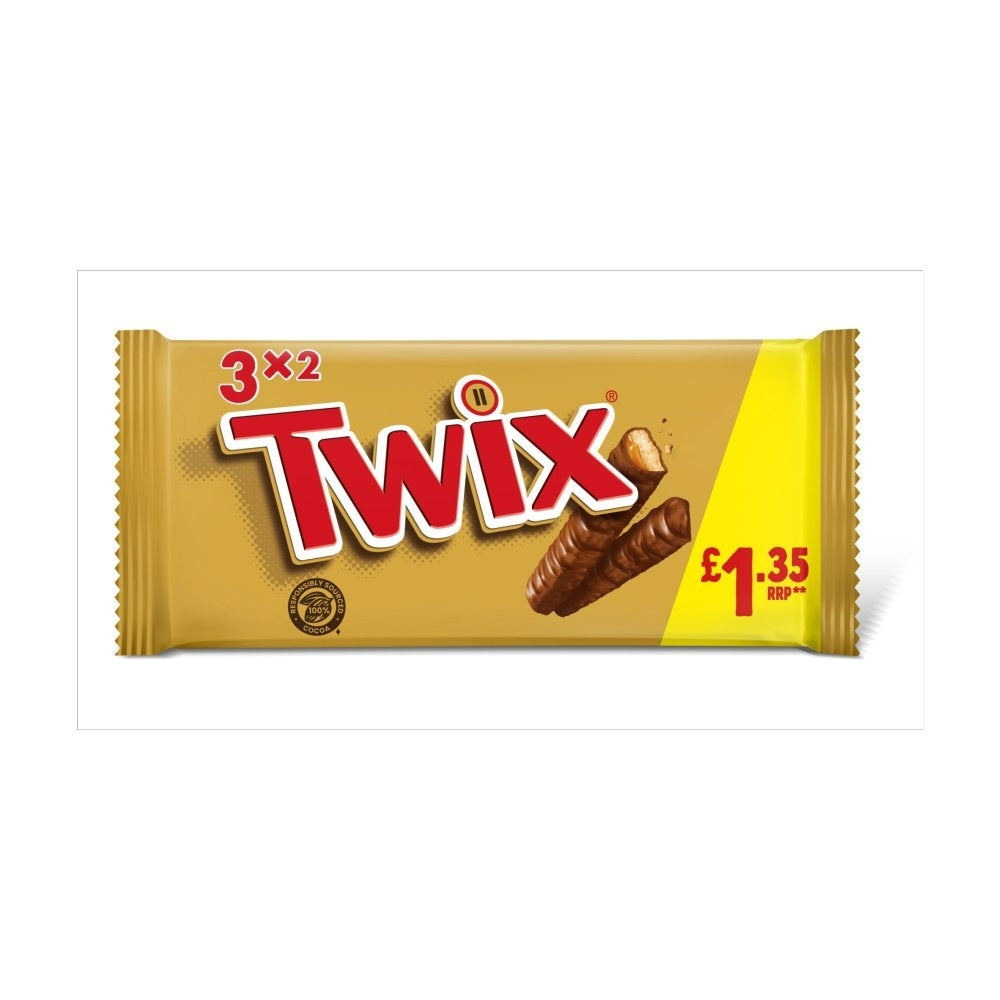 PM £1.35 TWIX SNACKSIZE 3 PK x 24