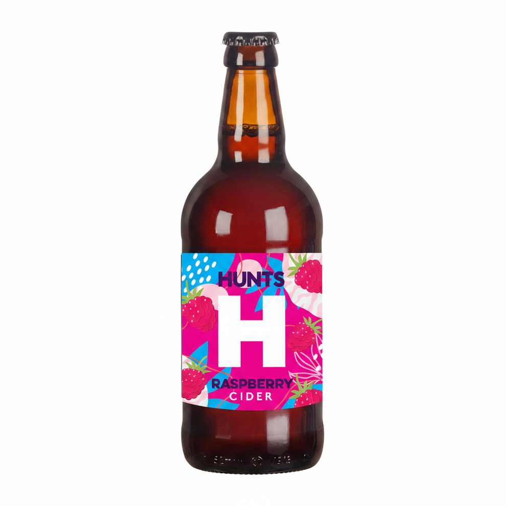 HUNTS CIDER RASPBERRY 3.8% 500ML X 12 – Coast & Moor Coffee Collective