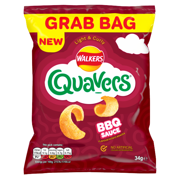 QUAVERS BBQ *GRAB BAG* 34g x 30