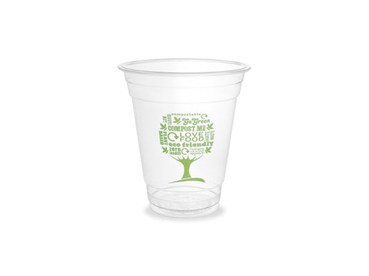 VEGWARE GREEN TREE SINGLE WALL 12oz CUPS X 1000