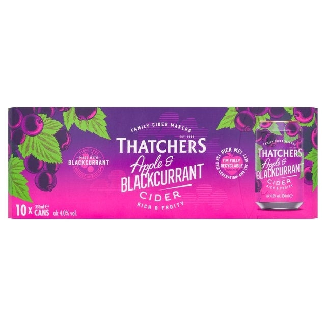 THATCHERS APPLE & BLACK *CANS* 10PK x 330ML x 1