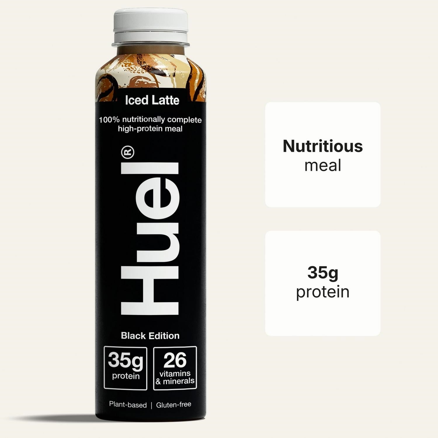 HUEL RTD BLACK EDITION ICED LATTE 500ML X 8