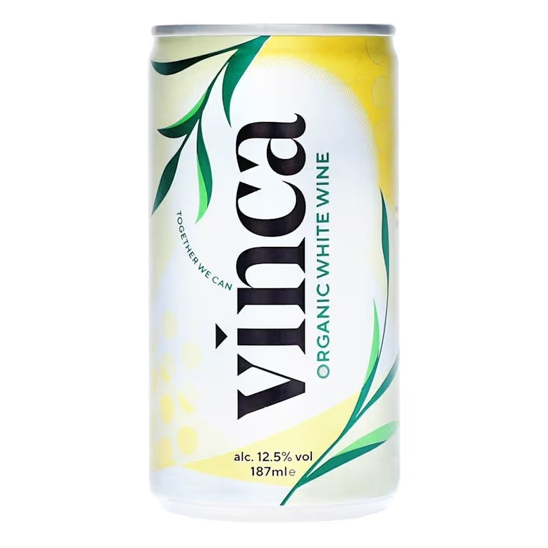 VINCA ORGANIC WHITE WINE CAN 11.8% 187ML X 12