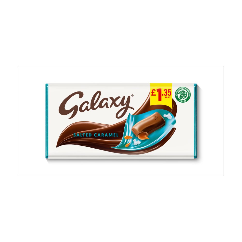 PM £1.35 GALAXY SALTED CARAMEL 135G X 24