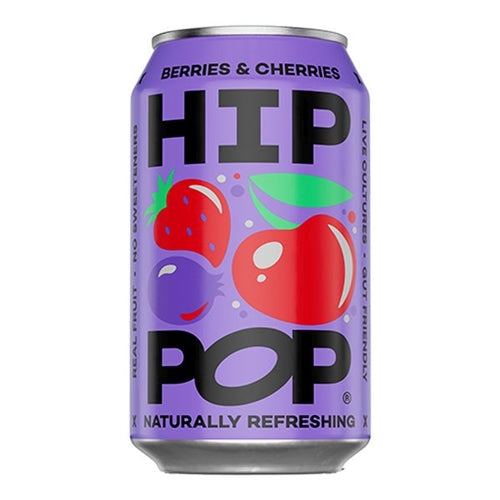 HIP POP BERRIES AND CHERRIES 330ML X 12