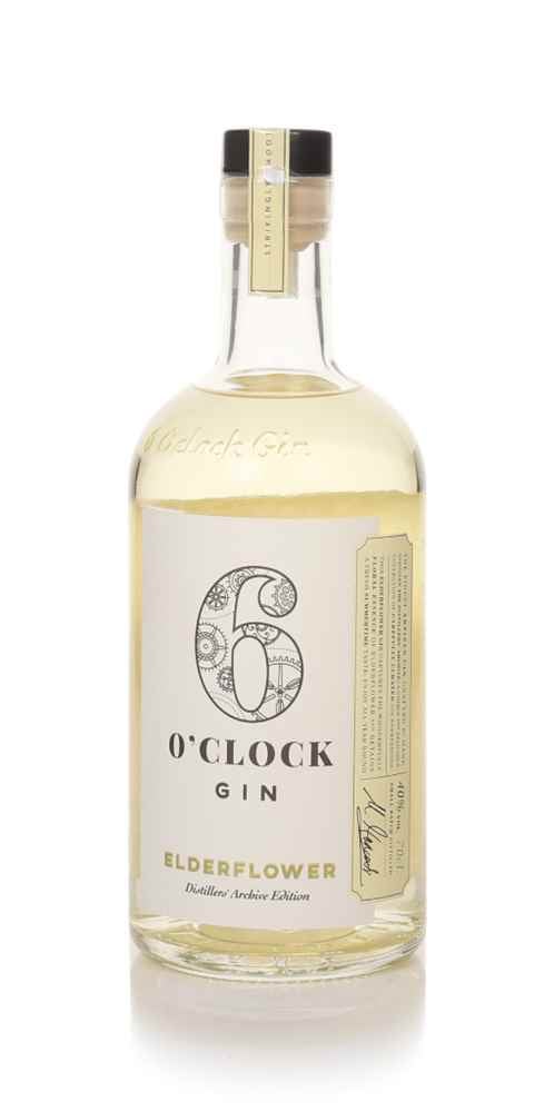 6 O'CLOCK ELDERFLOWER GIN 70CL X 6