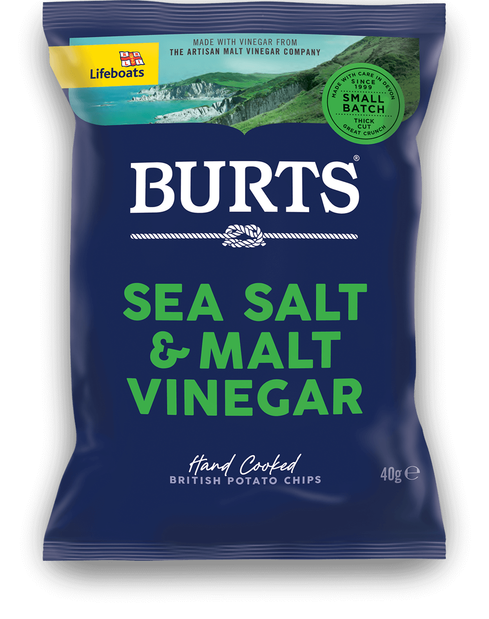 *150G* BURTS SALT & VINEGAR X 10