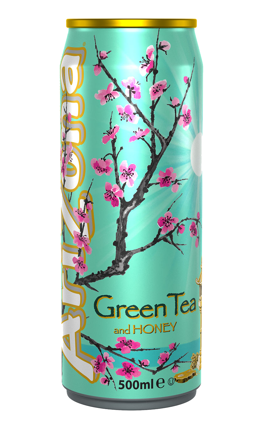 ARIZONA *CANS* GREEN TEA + HONEY 500ML X 12