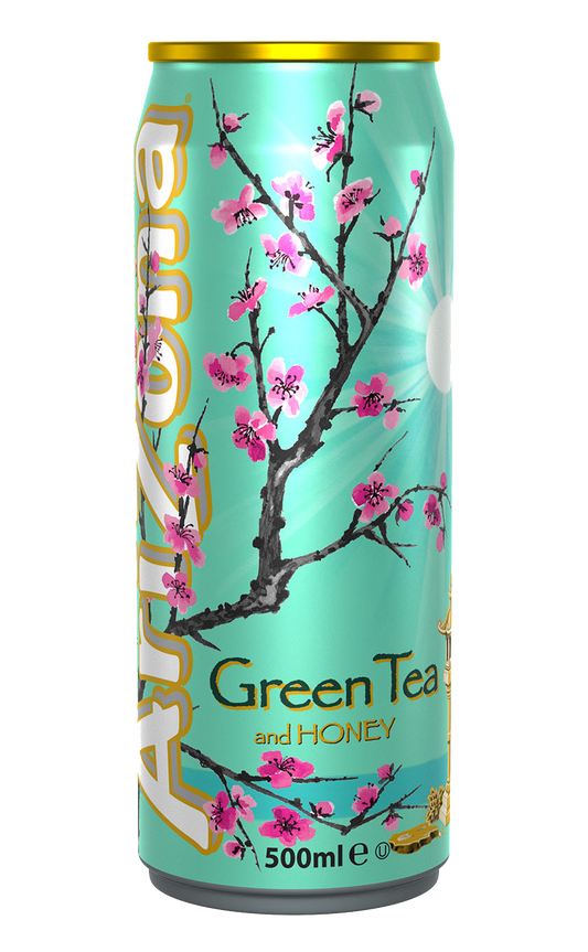 ARIZONA *CANS* GREEN TEA + HONEY 500ML X 12