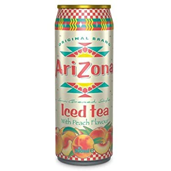 ARIZONA *CANS* PEACH ICED TEA 500ML X 12