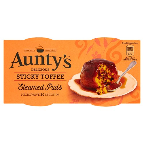 AUNTYS ST/TOFFEE PUD 2x100G x6