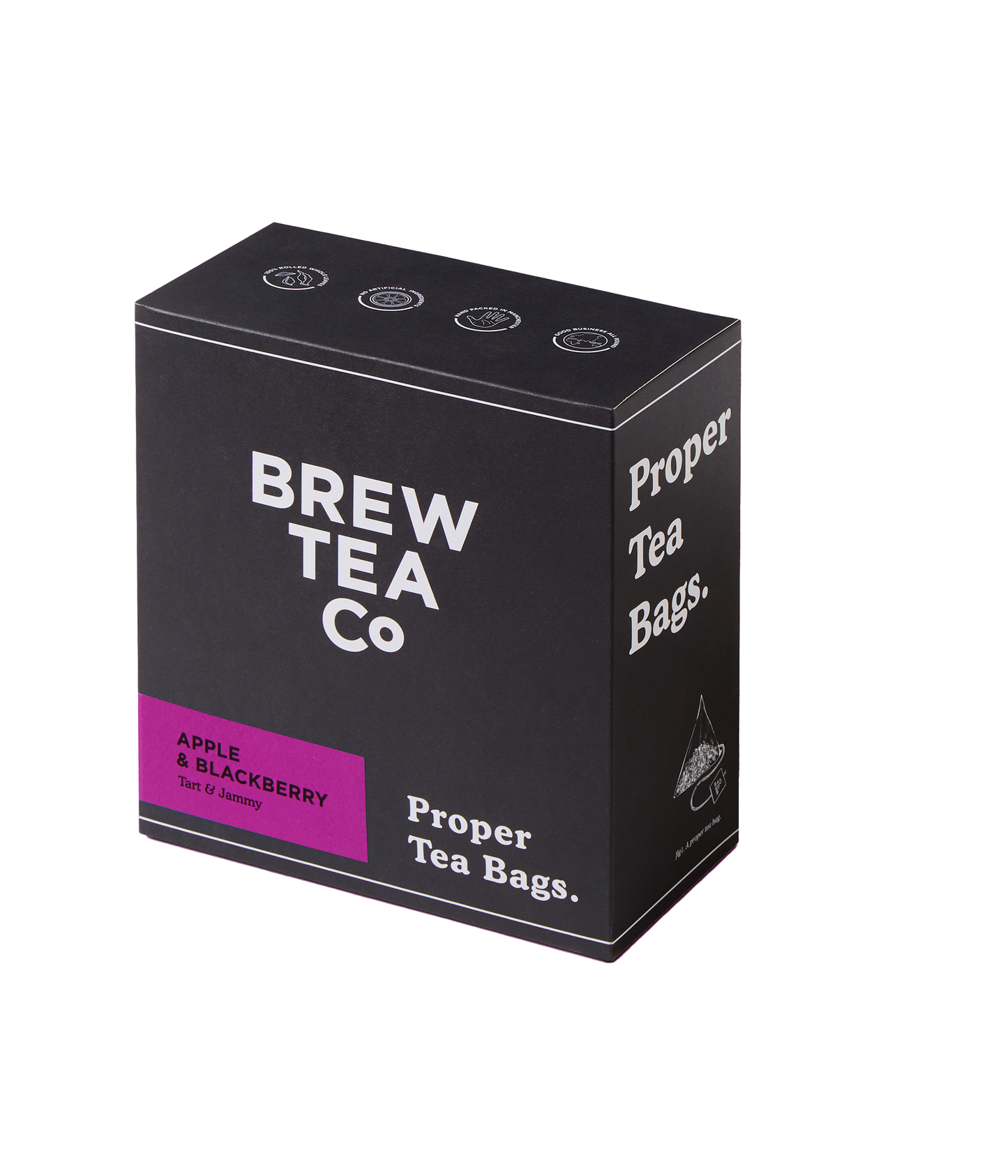 BREW TEA TAGGED TEABAGS APPLE AND BLACKBERRY X 100