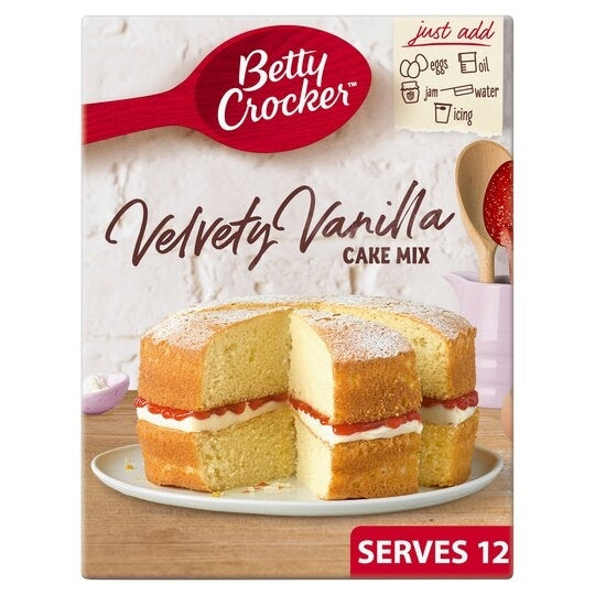BETTY CROCKER VELVETY VANILLA CAKE MIX 425G X 6