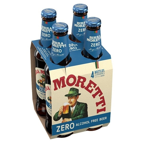 BIERRA MORETTI 0% 330ML 4PK X  6