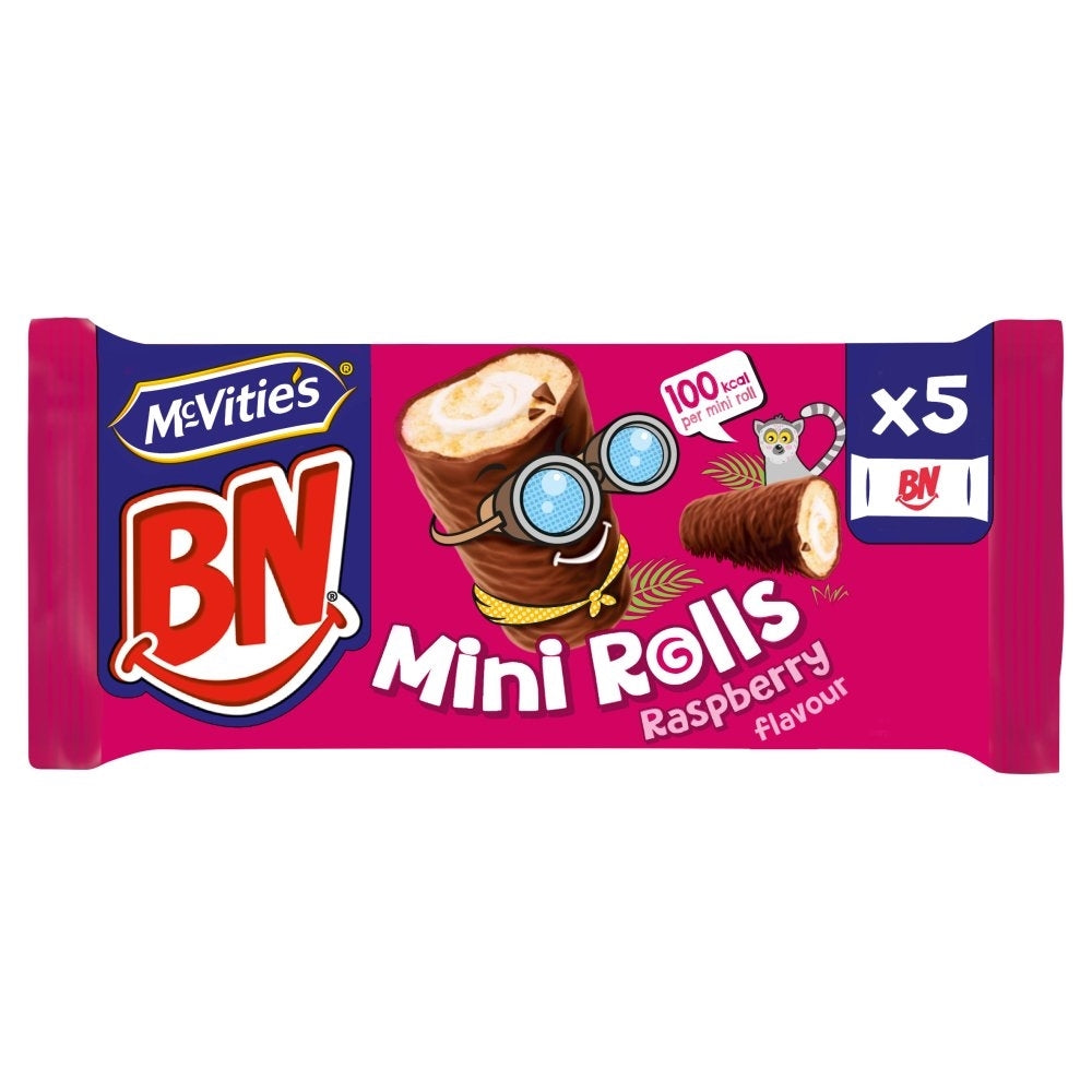 BN MINI ROLLS RASPBERRY 21.8g 5PK x 12