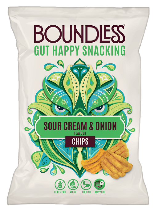 BOUNDLESS S/CREAM & ONION ACTIVATED CHIPS 80g x 10