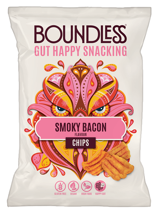 BOUNDLESS SMOKY BACON ACTIVATED CHIPS 80g x 10