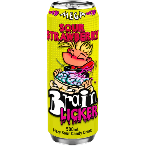 BRAIN LICKER  SOUR STRAWBERRY CAN 500ml x 12 SP PR