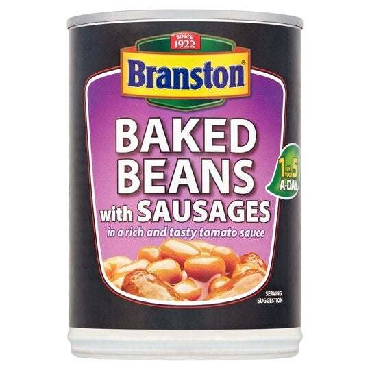 BRANSTON BEANS & SAUSAGES 405G X 6