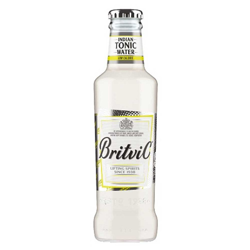 BRITVIC 200ML GLASS SLIMLINE TONIC X 24